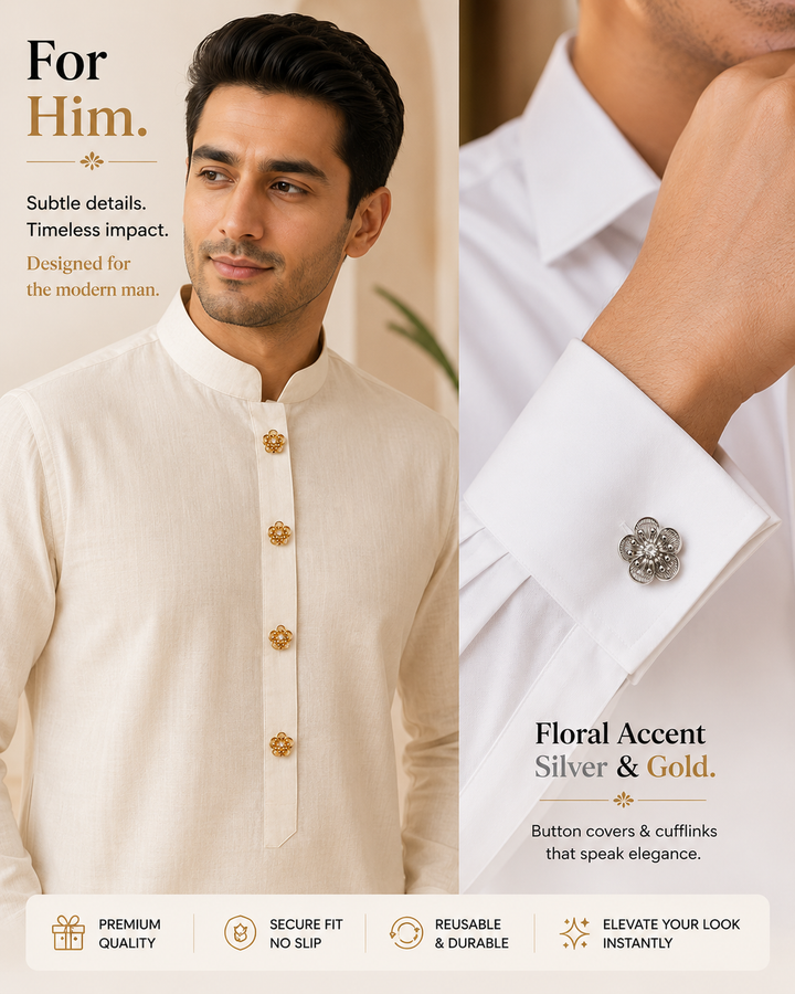Also For Him — Kurta or Shirt. He Chooses.