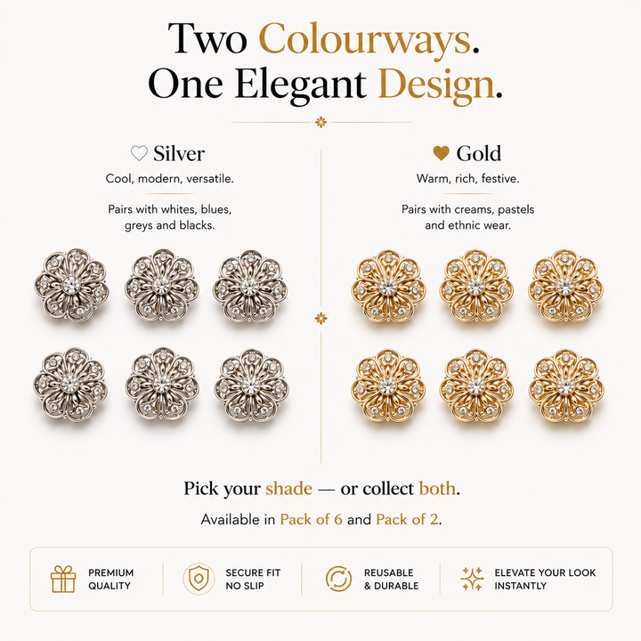 Two Colourways — Silver and Gold
