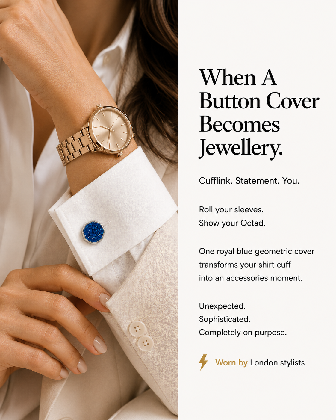 Octad – Button Covers for Bold Geometric Styling