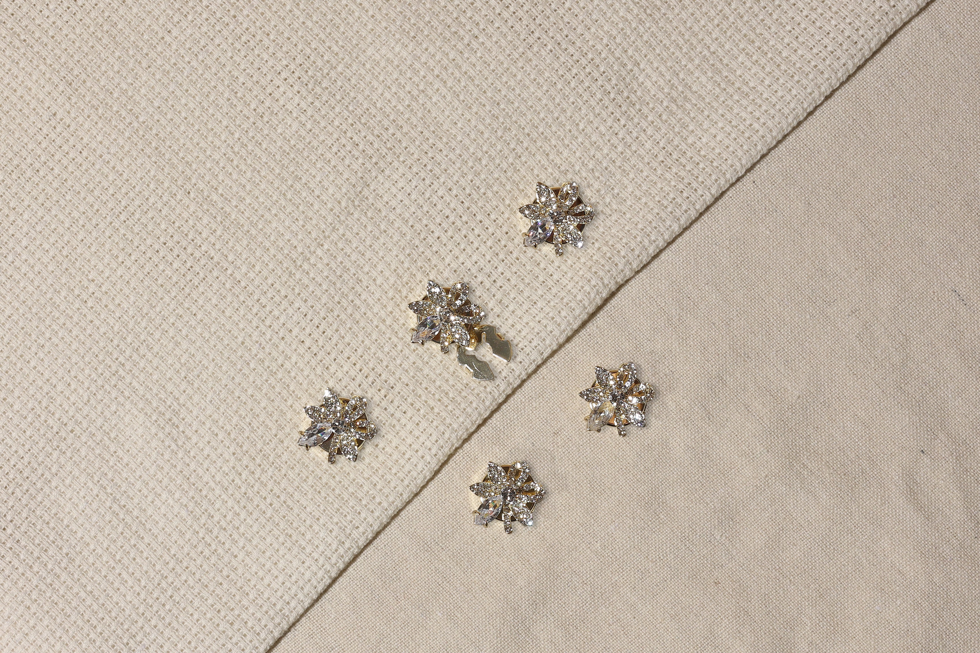 Adora- Gem Blossom Accents for a Radiant Finish