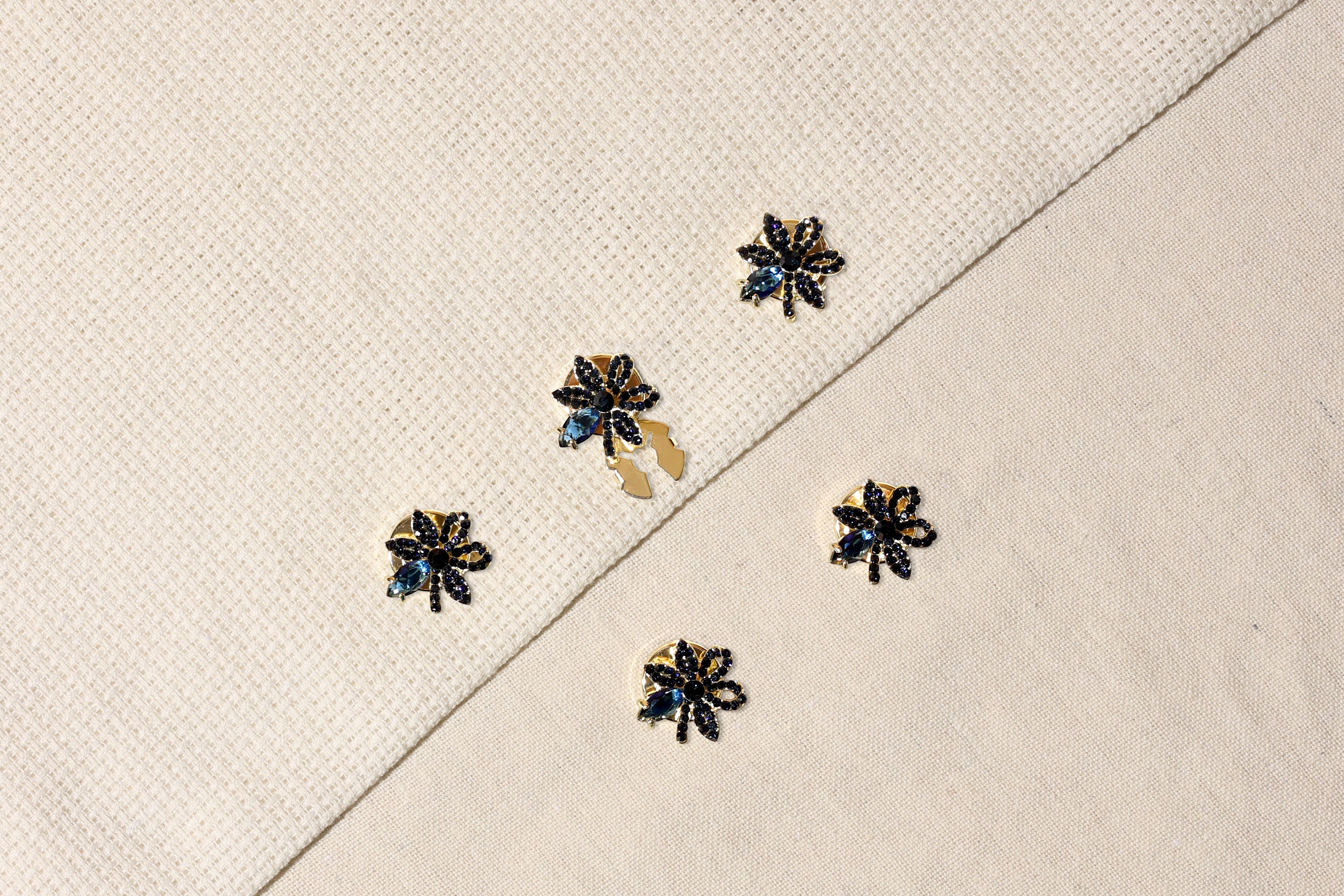 Adora- Gem Blossom Accents for a Radiant Finish