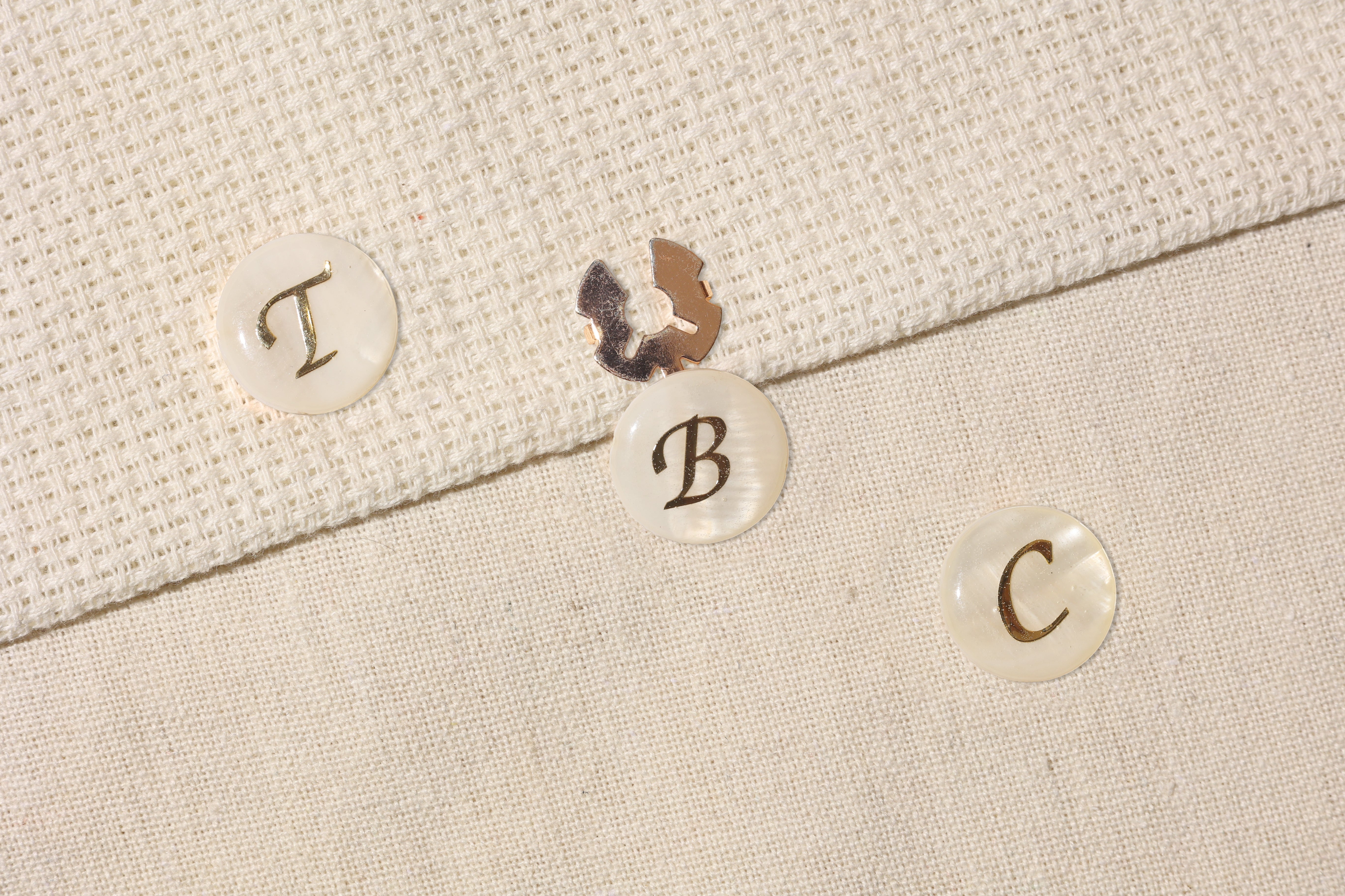 Initials – Personalized Monogram Button Covers for a Custom Statement