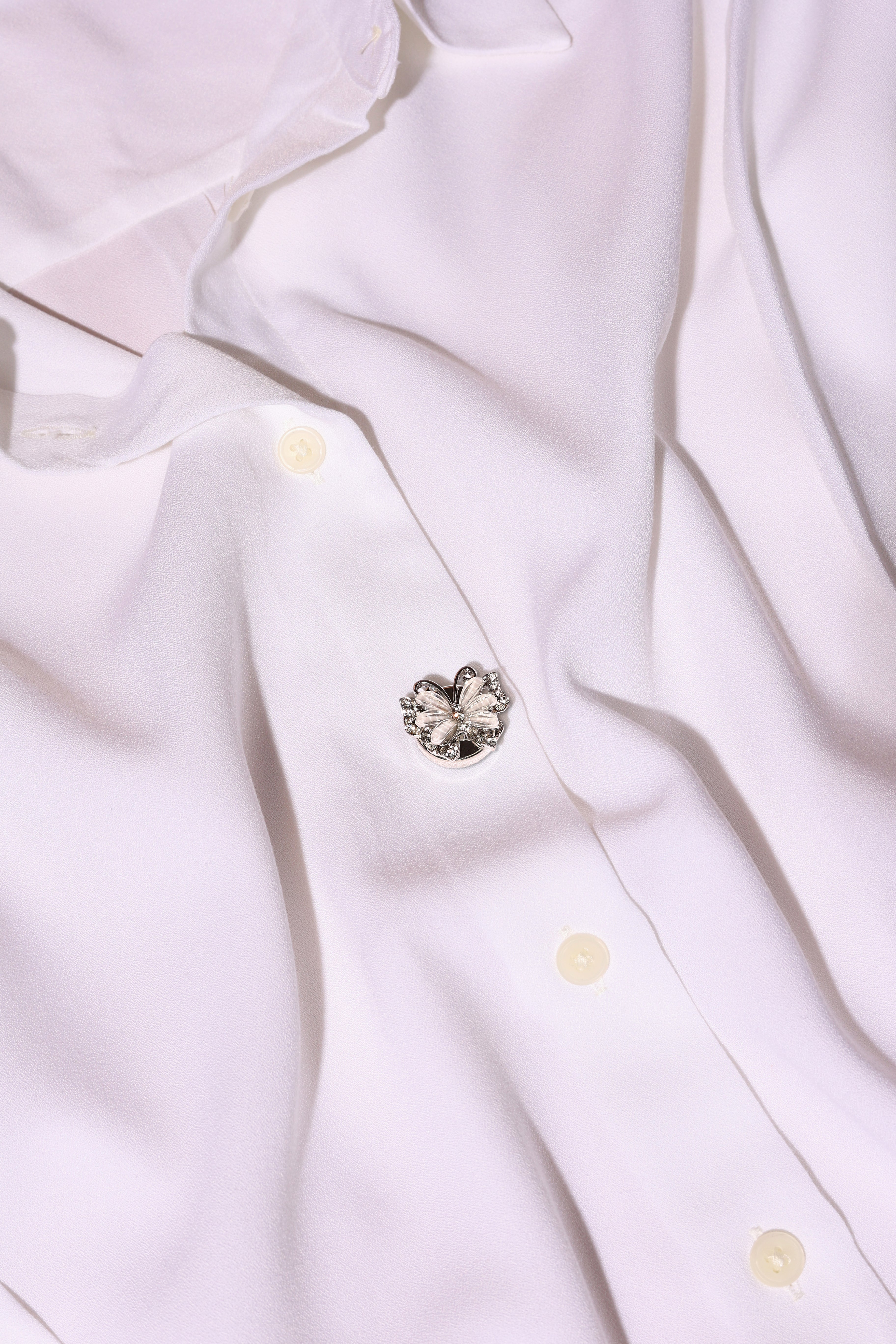 Grey Empress- Butterfly Motif in Refined Grey Tones