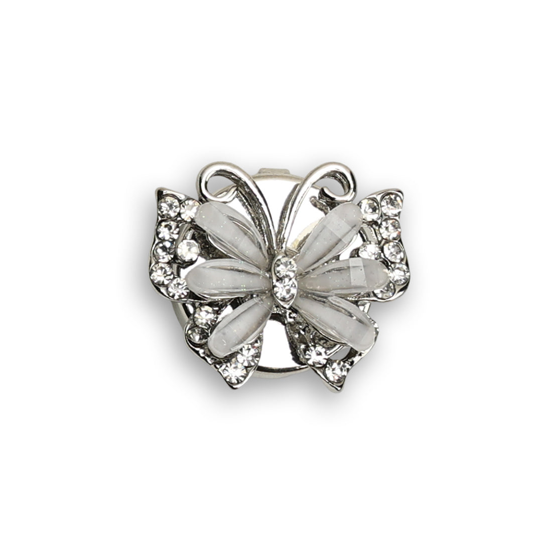 Grey Empress- Butterfly Motif in Refined Grey Tones