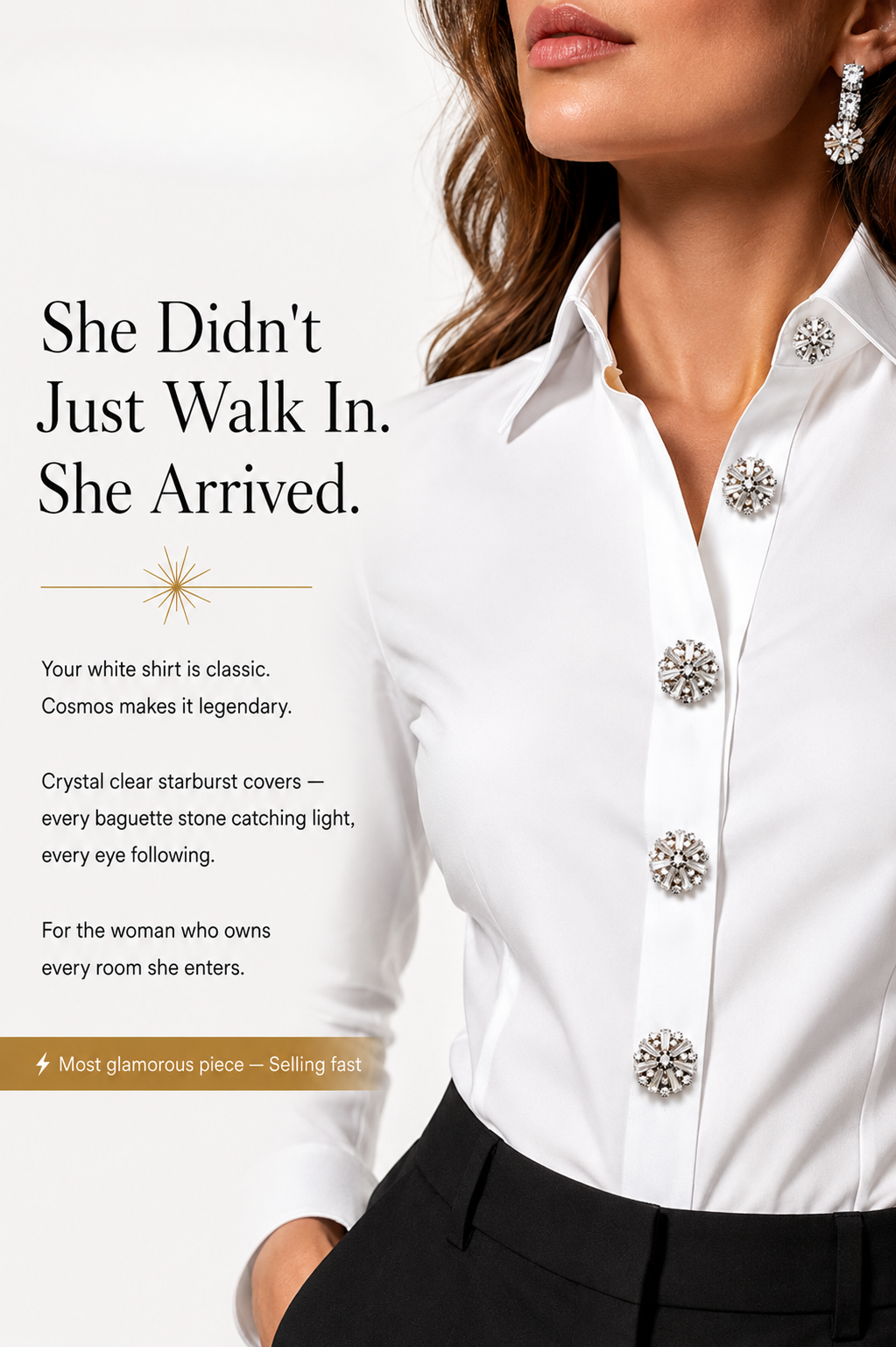 Cosmos – Button Covers with Galaxy-Inspired Shimmer