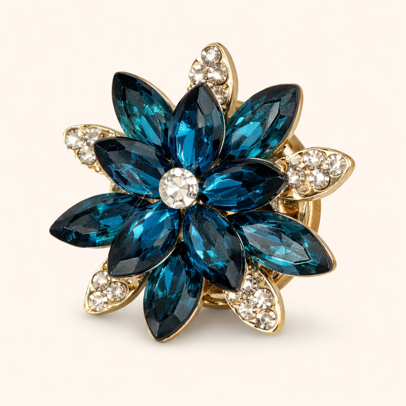 Bloom – Artistic Floral Shirt Button Covers with Sculpted Gold Detailing