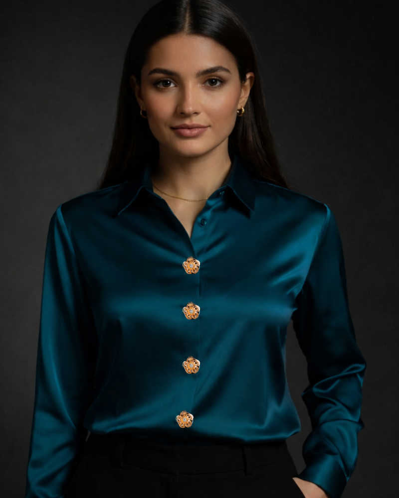 Floral Accent – Shirt Button Covers That Instantly Upgrade Any Shirt