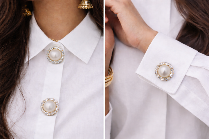 Pack of 6 on shirt and Pack of 2 as cufflinks