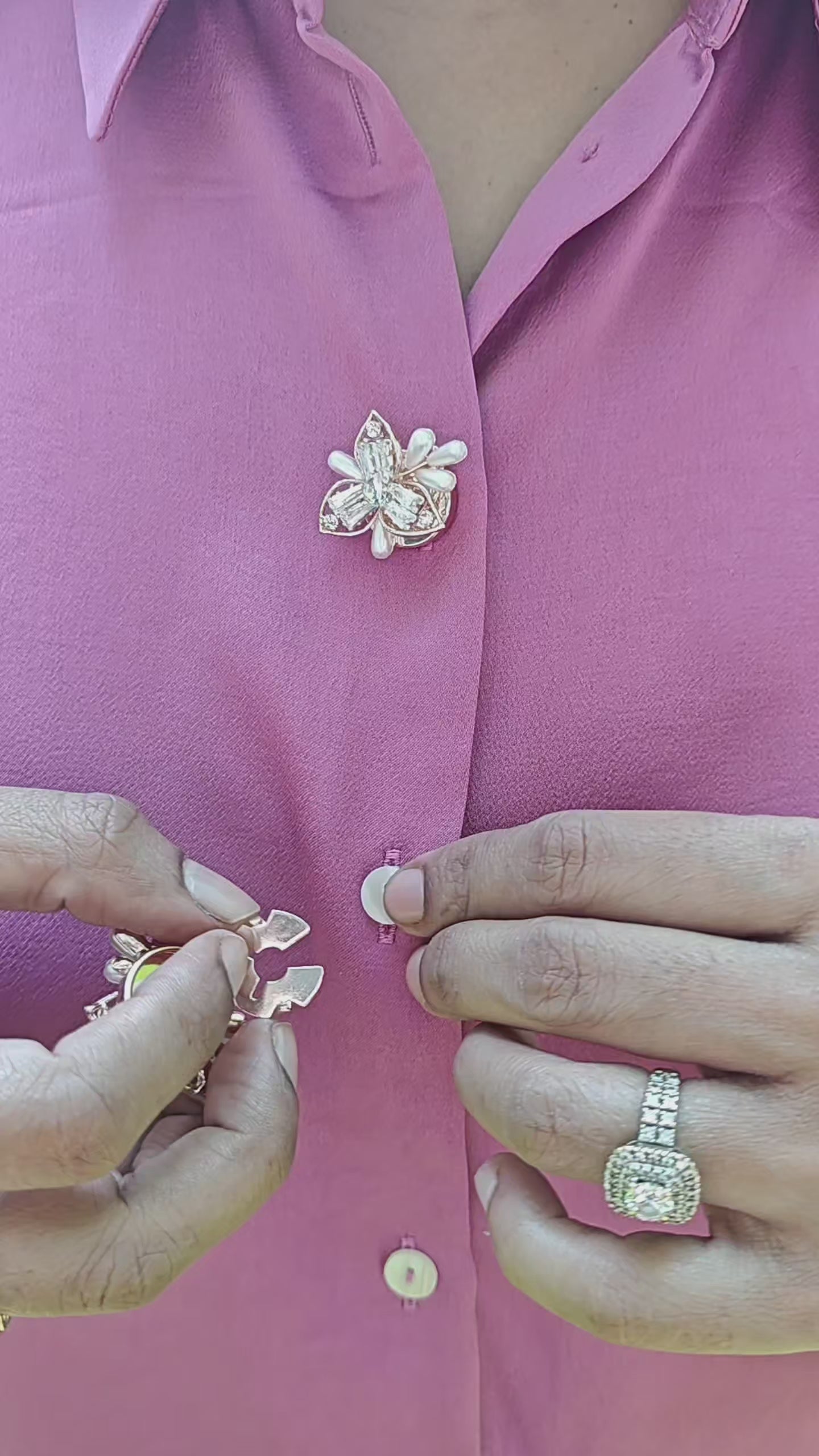 Imperial Pearl- Royal Pearl Flower Motif for a Grand Finish