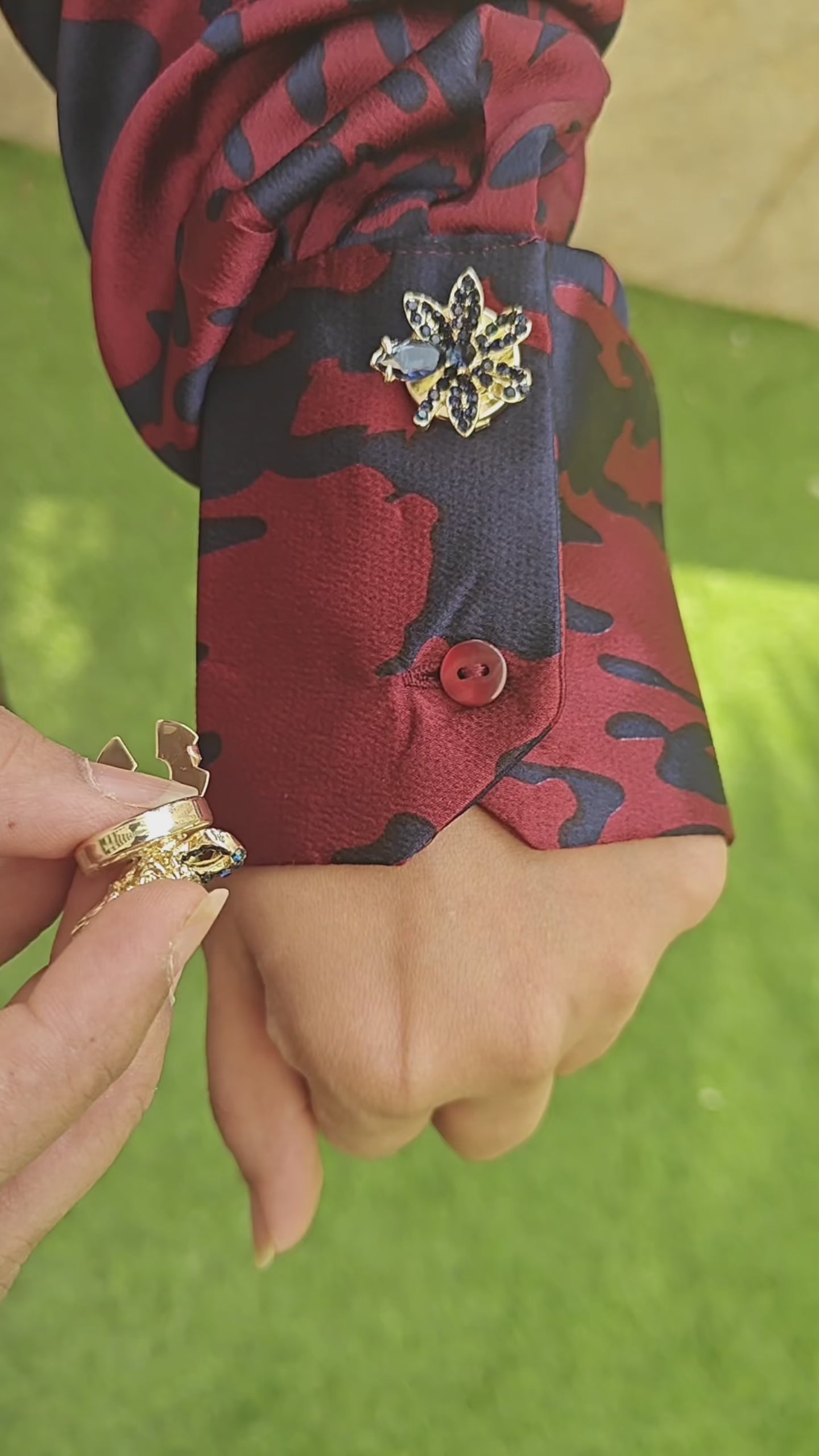 Adora- Gem Blossom Accents for a Radiant Finish