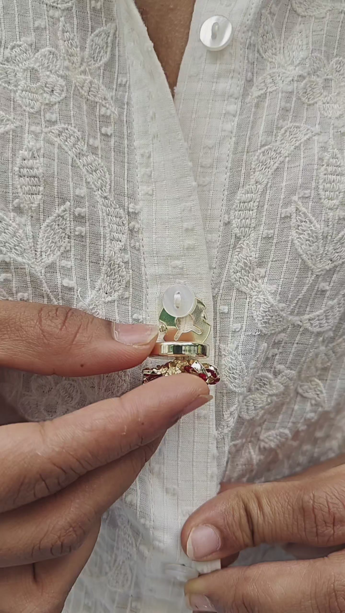 Adora- Gem Blossom Accents for a Radiant Finish