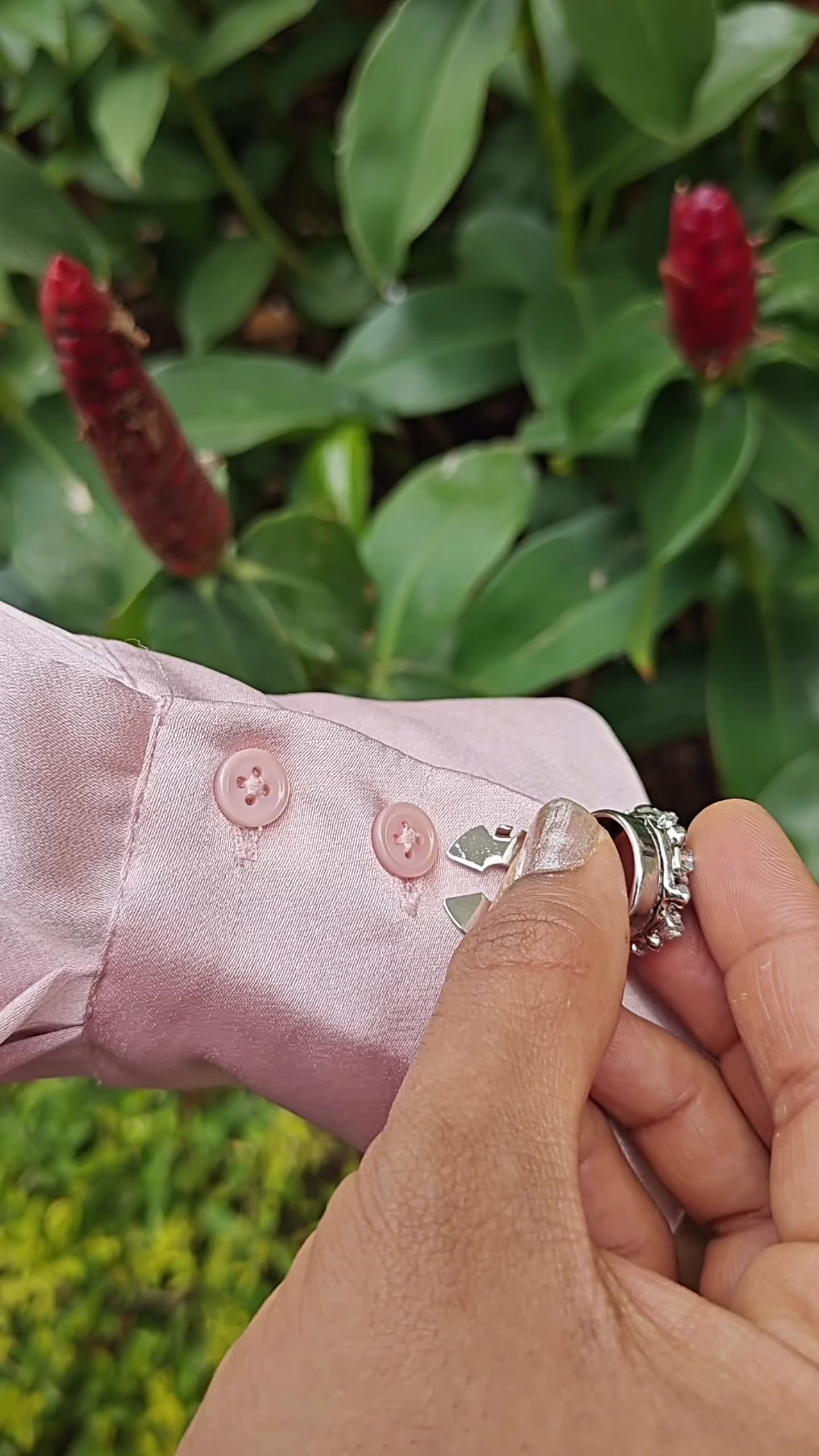 Cosmos – Button Covers with Galaxy-Inspired Shimmer